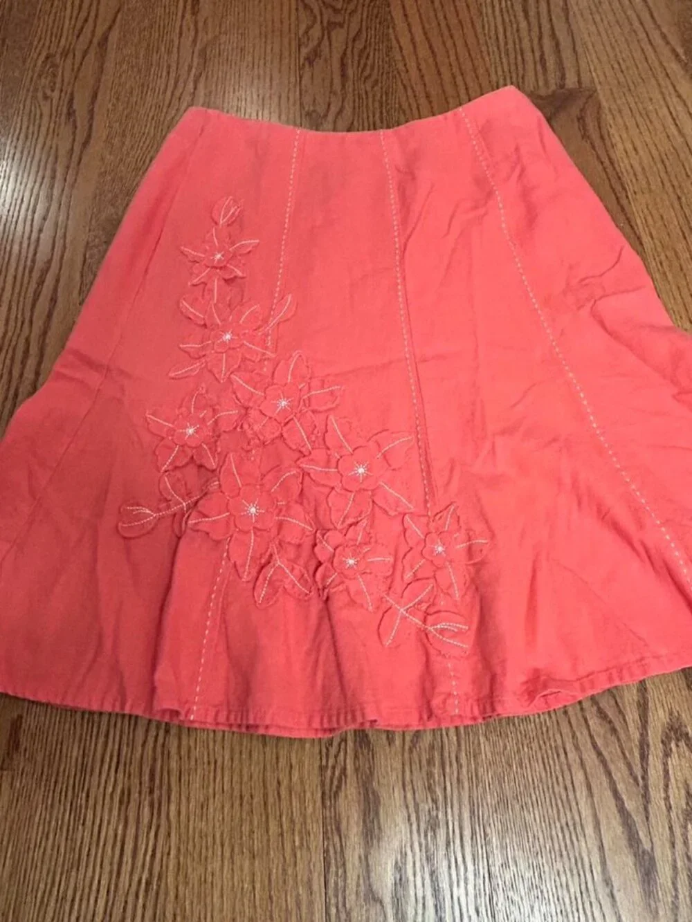 Sag Harbor Women's Orange and Pink Skirt